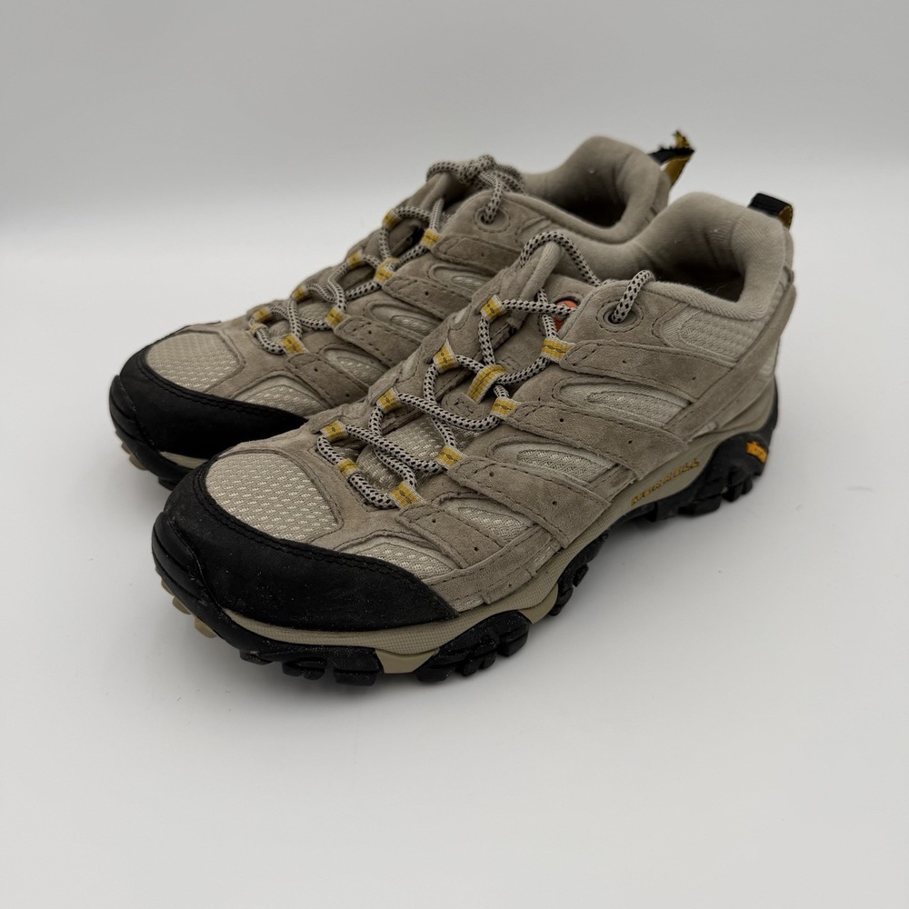 Merrell Moab 2 vent hiking shoes womens size 7.5 outdoor suede pecan hiking tan